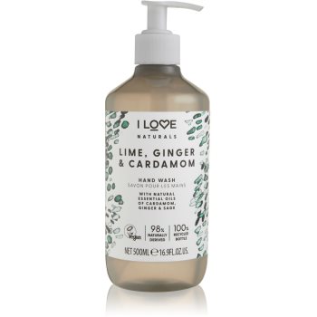 I Love Naturals Lime, Ginger & Cardamom Săpun lichid pentru mâini - imagine 2